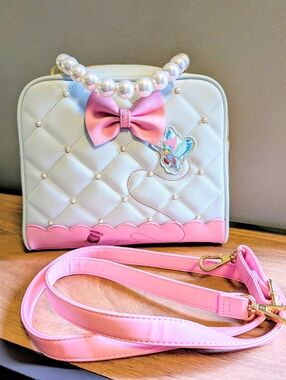 Loungefly Disney Princess Cinderella 70th Pearl Handbag Purse Crossbody Bag